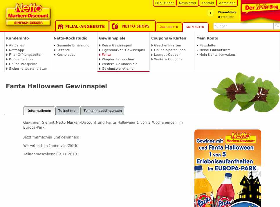 netto halloween gewinnspiel