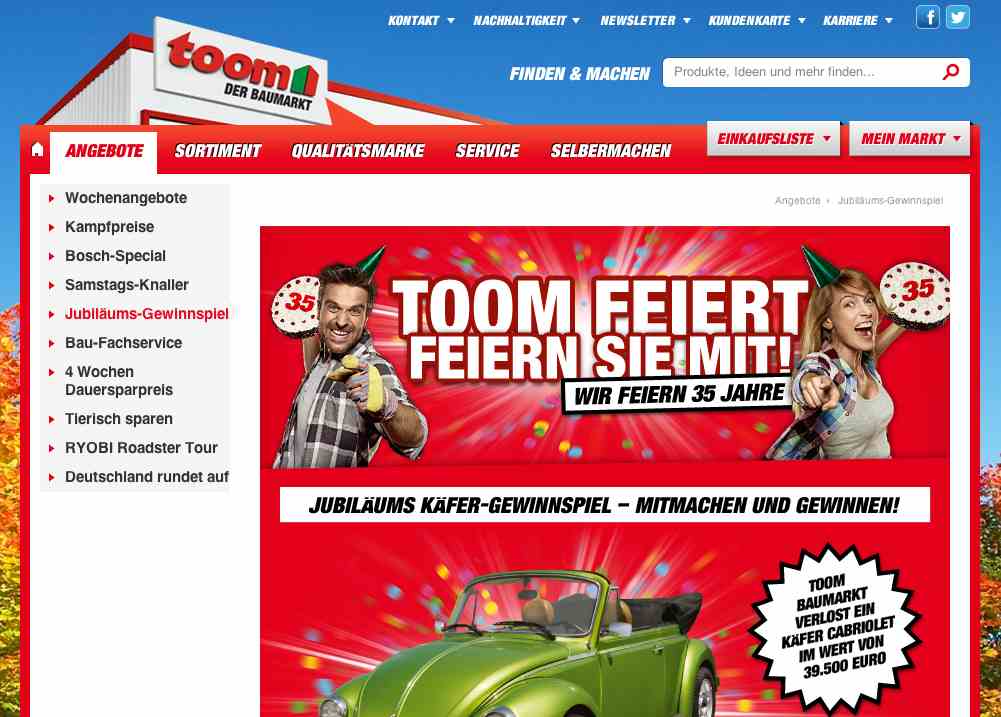 toom baumarkt auto gewinnspiel