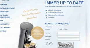 coral newsletter gewinnspiel