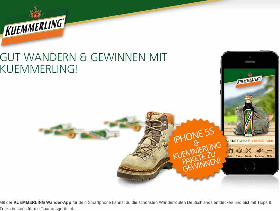 kuemmerling wander app gewinnspiel