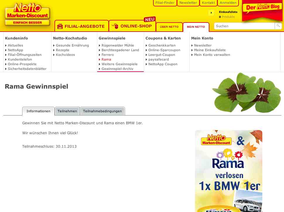 netto gewinnspiel