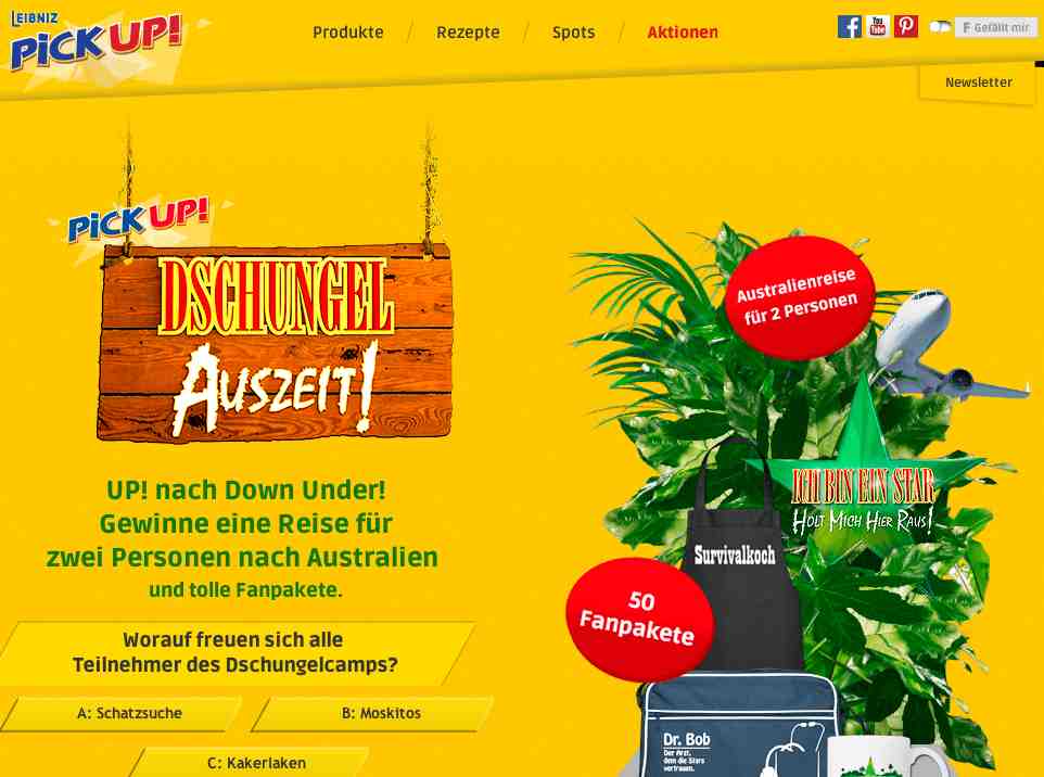 pickup dschungelauszeit gewinnspiel