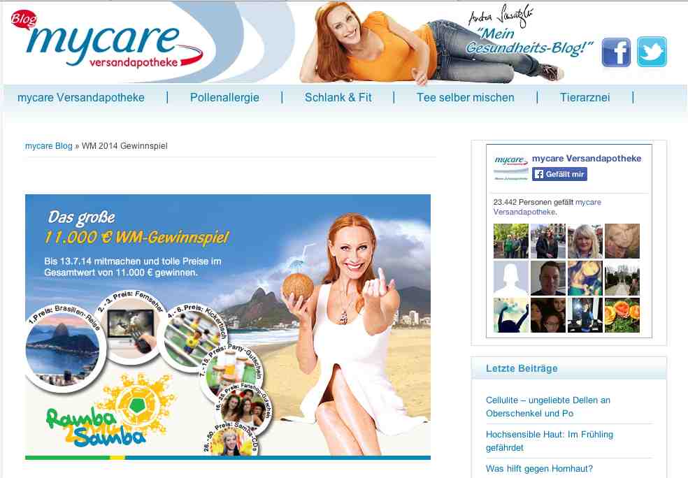 mycare reise gewinnspiel