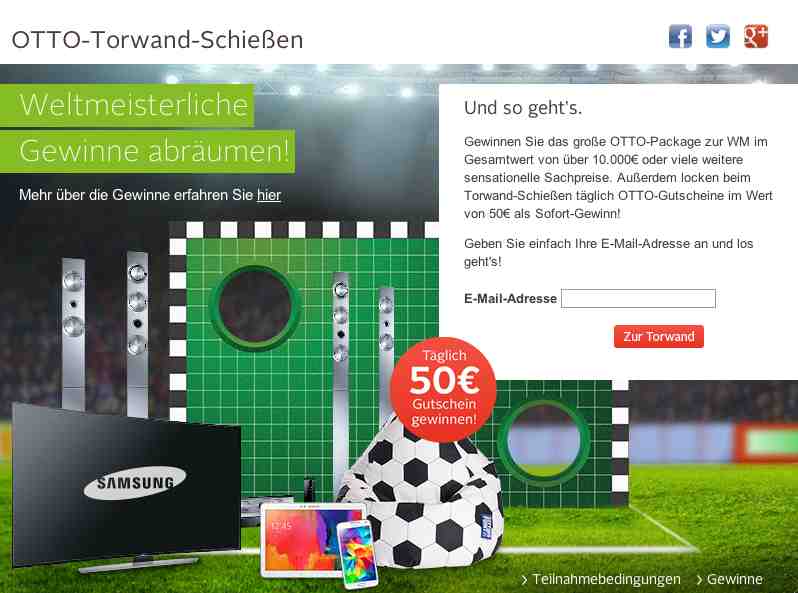 otto versand wm gewinnspiel