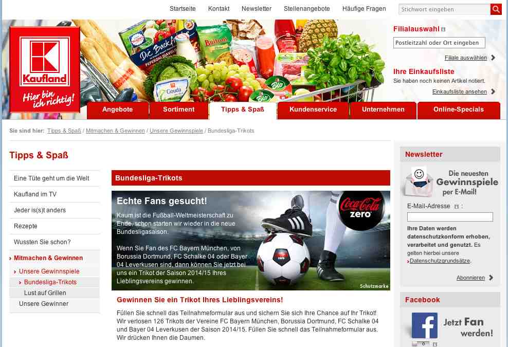 kaufland trikot gewinnspiel