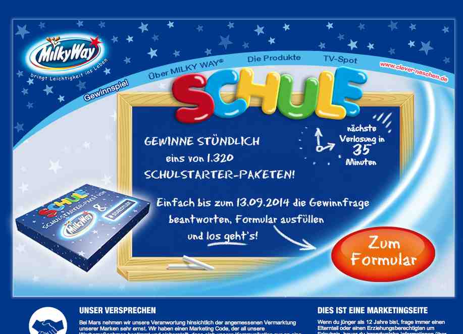 milkyway schulstarter verlosung