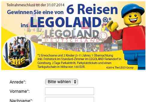 mueller legoland gewinnspiel