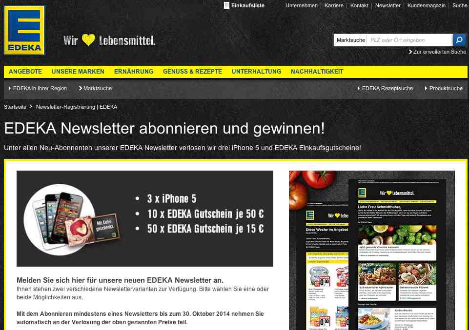 edeka iphone gewinnspiel