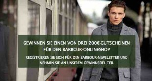 barbour gutschein gewinnspiel