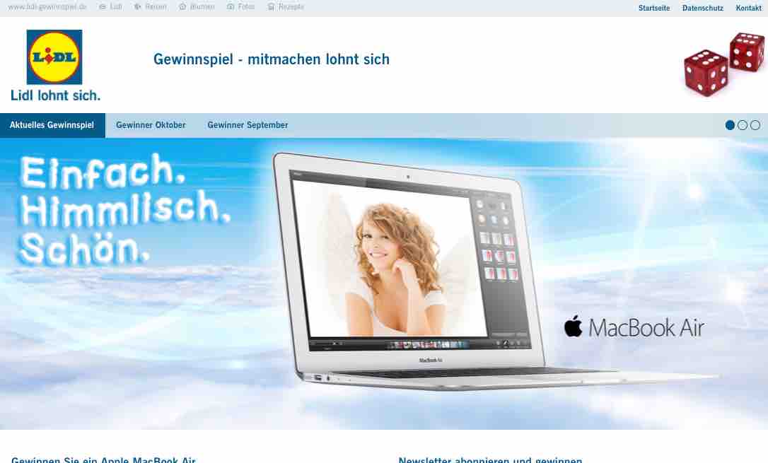 lidl macbook gewinnspiel