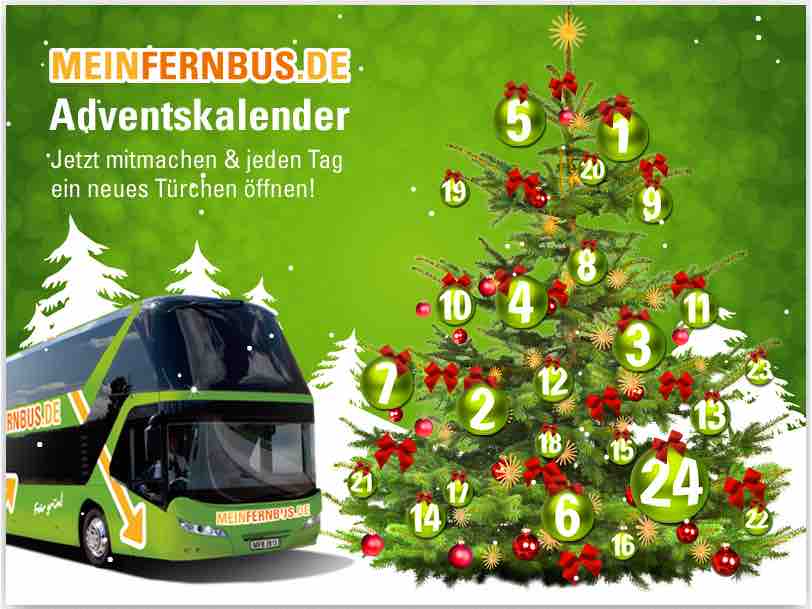 meinfernbus online adventskalender gewinnspiel