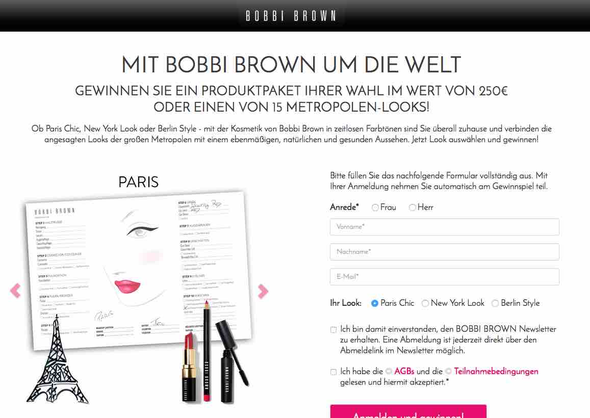 bobbie brown gewinnspiel