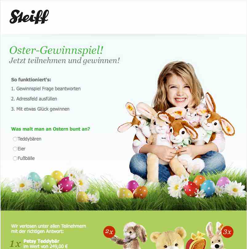 steiff ostergewinnspiel