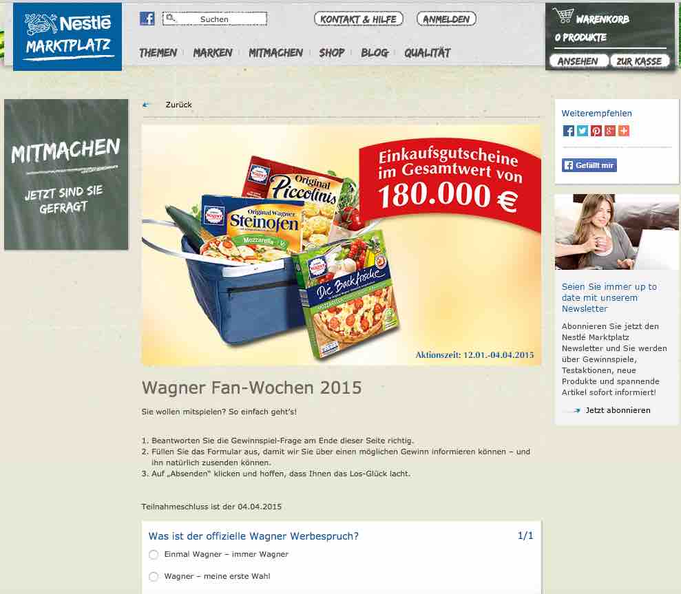 wagner fanwochen gewinnspiel