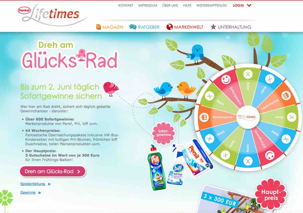 henkel lifetimes glücksrad