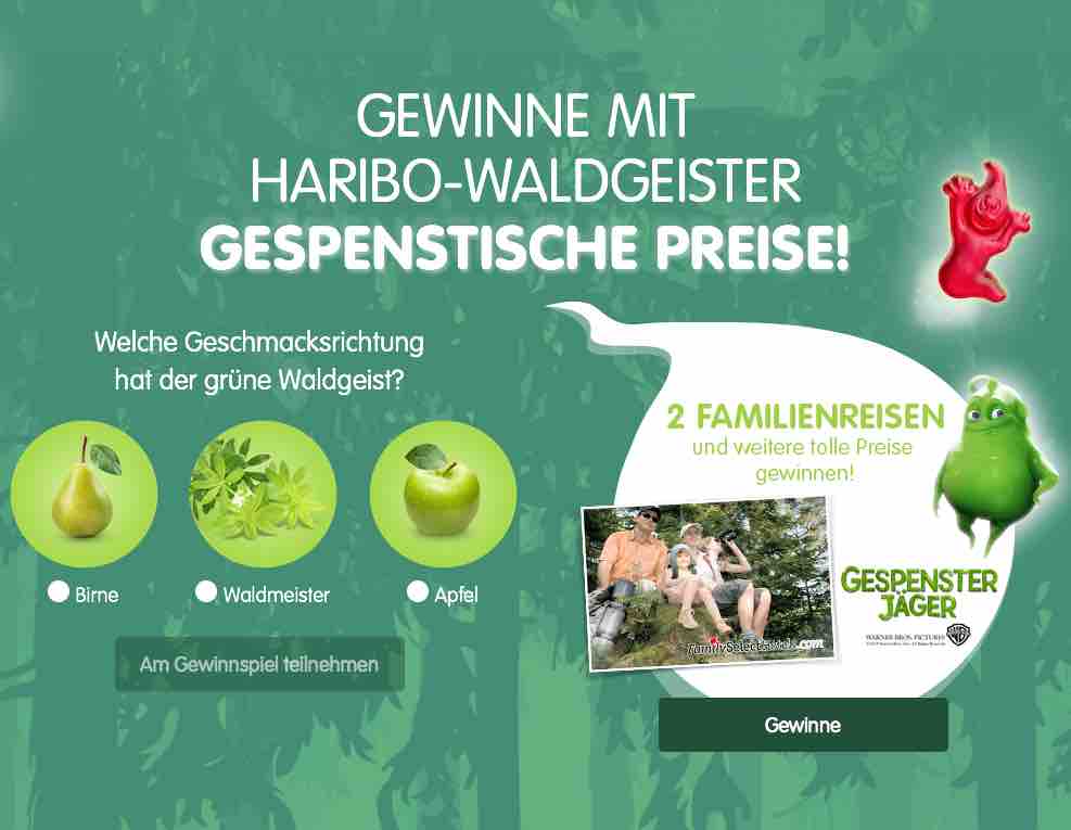 haribo waldgeister gewinnspiel
