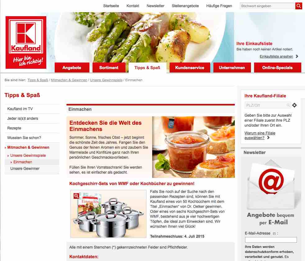 Gewinnspiel Wmf Gewinnspiel Wmf