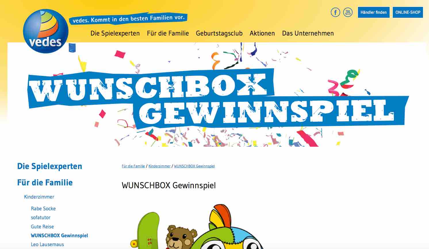 vedes wunschbox gewinnspiel