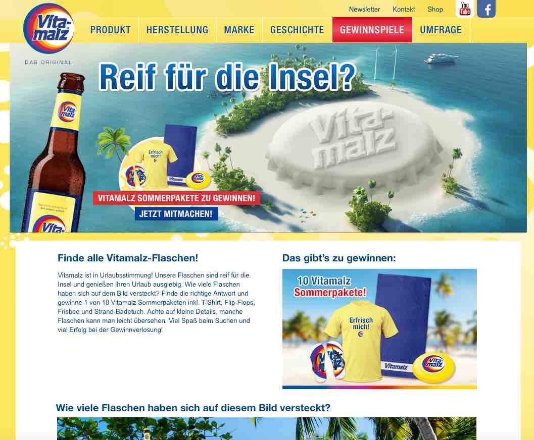 vitamalz gewinnspiel