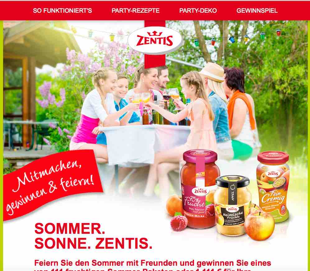 zentis sommer gewinnspiel