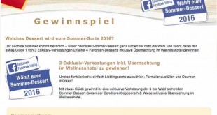 dessert voting gewinnspiel