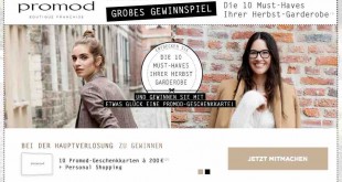 Promod Gutschein gewinnspiel