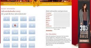 Weihnachten in Berlin Adventskalender 2015