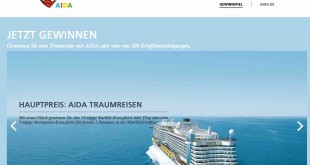 AIDA Reise Gewinnspiel