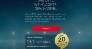 otto weihnachtsgewinnspiel 2015