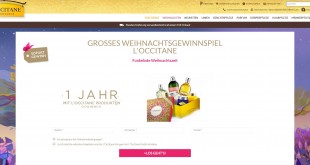 L'Occitane Weihnachtsgewinnspiel 2015