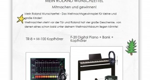 Roland Musik Weihnachtsgewinnspiel 2015