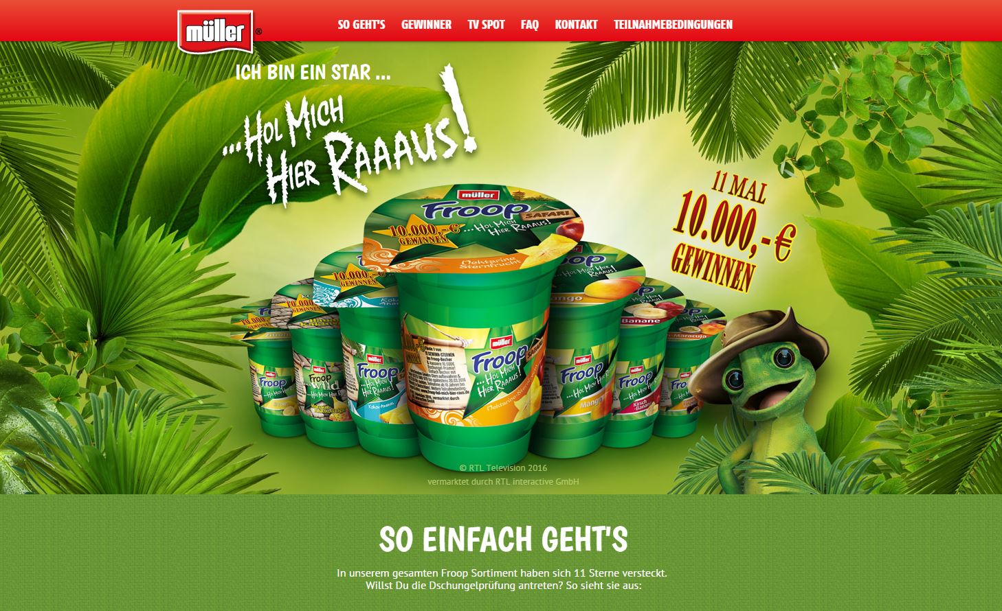 Müller Froop Geld Gewinnspiel ichwilltesten.de