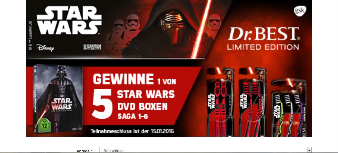 mueller dr best gewinnspiel star wars dvd box gewinnen
