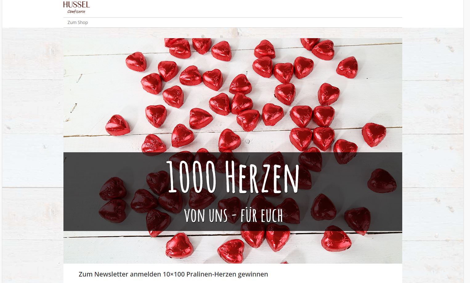 Hussel Valentinstag Gewinnspiel