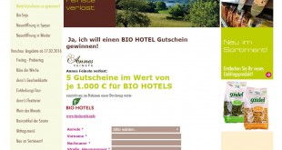 denn's Bio Hotel Gewinnspiel