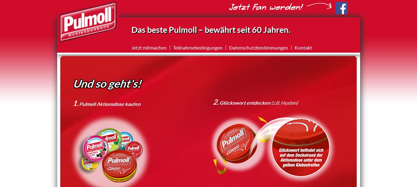 pulmoll hustenbonbons pulmoll-glueckswoerter-gewinnspiel tablet e-bike gewinnen