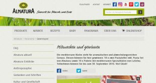 alnatura gewinnspiel mediterranen genuss gewinnen