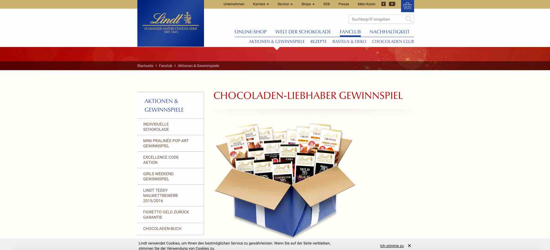 lindt gewinnspiel