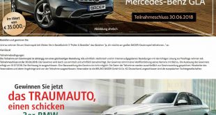 Bader Gewinnspiel Autos gewinnen