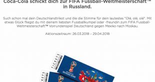 Coca Cola Gewinnspiel