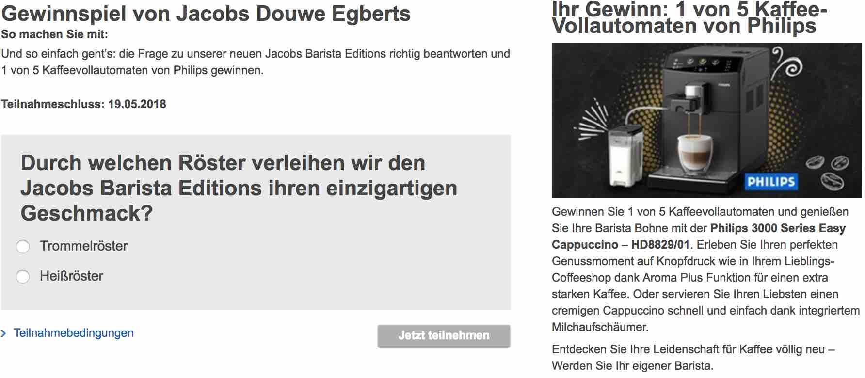 edeka kaffee vollautomat gewinnspiel