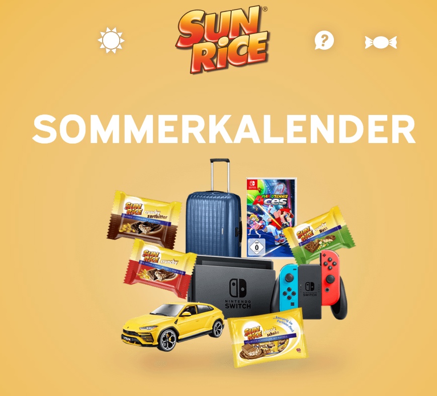 sunrice sommerkalender gewinnspiel