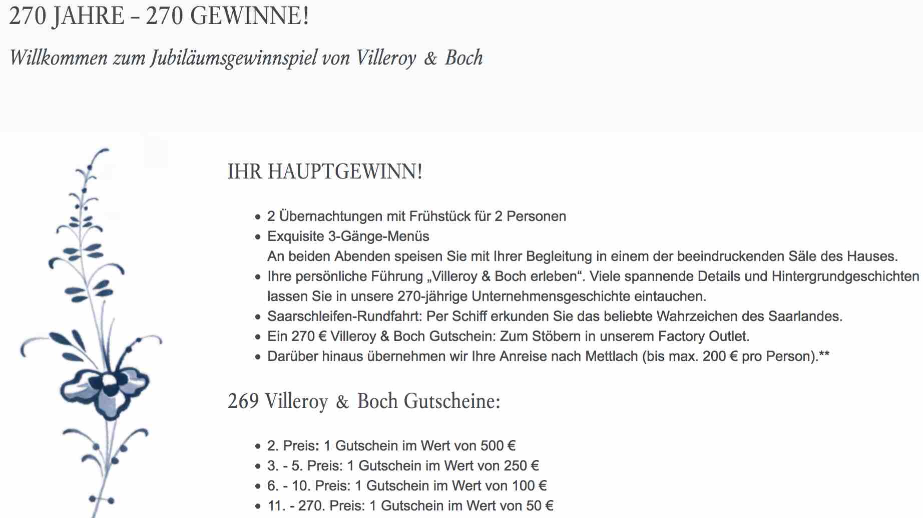 villeroy & boch gewinnspiel