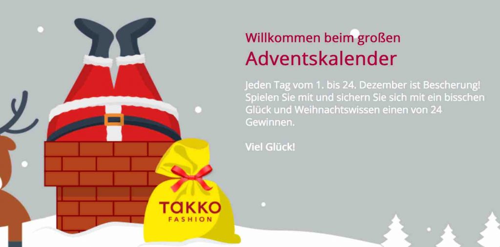 Takko Online Adventskalender