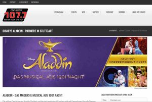 Disneys Aladdin Vorpremieren-Tickets gewinnen