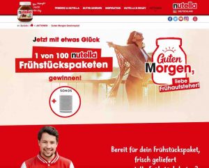 nutella gewinnspiel