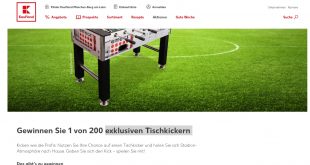 kaufland tischkicker gewinnspiel