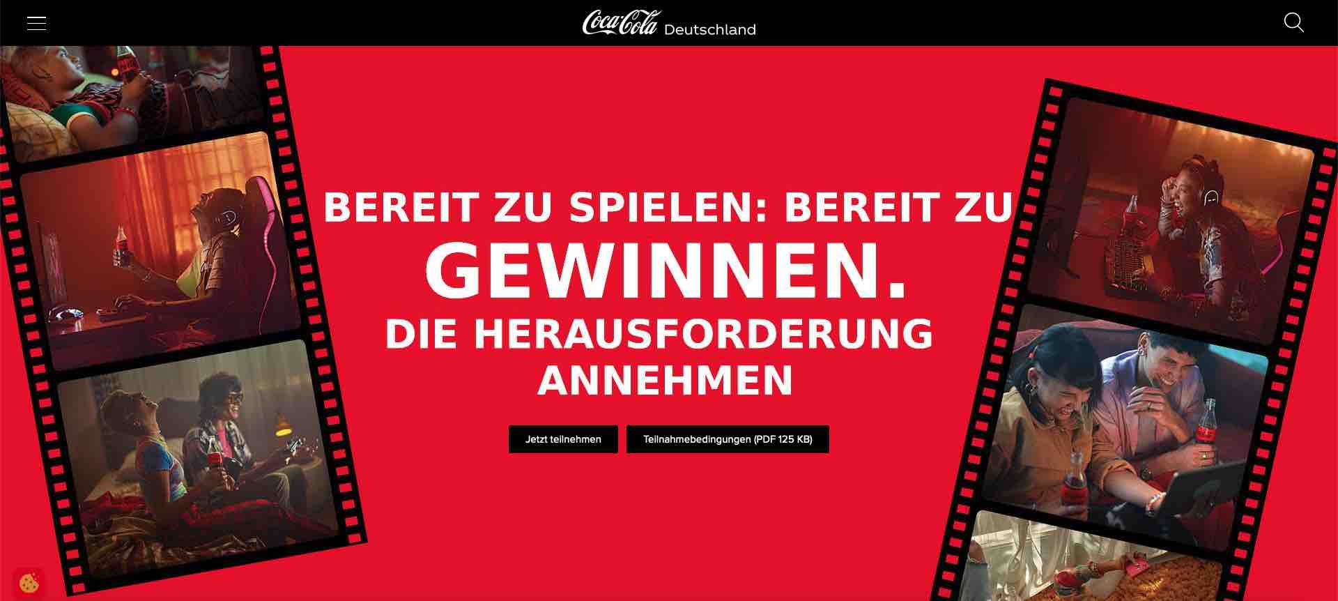 coca cole app gewinnspiel