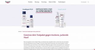 eucerin testpaket gewinnspiel