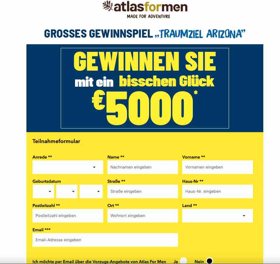 atlasformen arizona gewinnspiel